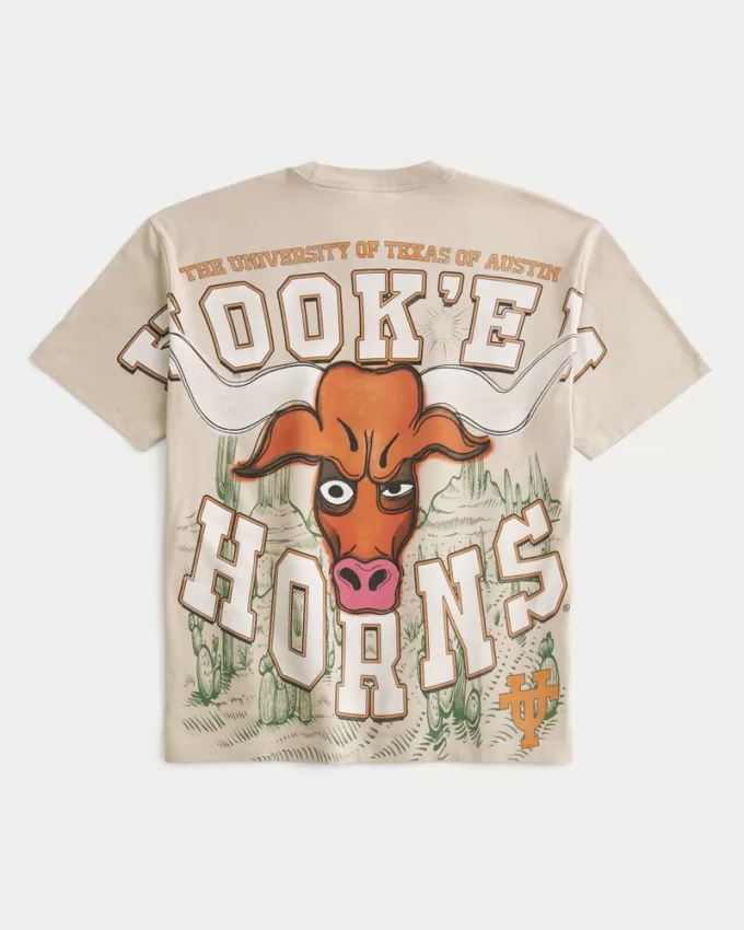 Boxy University of Texas Graphic Tee,Boxy University of Texas Graphic Tee