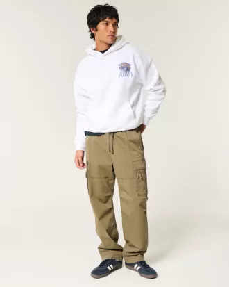 Boxy Villanova University Wildcats Graphic Hoodie,Boxy Villanova University Wildcats Graphic Hoodie