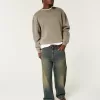 Boxy Washed Crew Sweatshirt,Boxy Washed Crew Sweatshirt