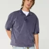 Boxy Washed Crop Polo,Boxy Washed Crop Polo