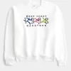 Boxy West Coast Marathon Graphic Crew Sweatshirt,Boxy West Coast Marathon Graphic Crew Sweatshirt