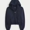 Boxy Zip-Up Hoodie,Boxy Zip-Up Hoodie