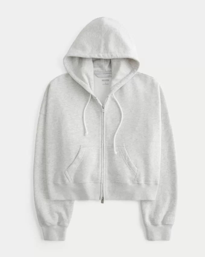 Boxy Zip-Up Hoodie,Boxy Zip-Up Hoodie