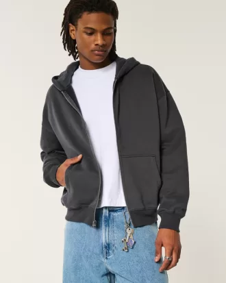 Boxy Zip-Up Hoodie,Boxy Zip-Up Hoodie