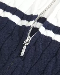 Cable-Knit Mock-Neck Zip-Up Sweater,Cable-Knit Mock-Neck Zip-Up Sweater