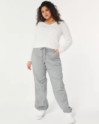 Cable-Knit V-Neck Sweater,Cable-Knit V-Neck Sweater