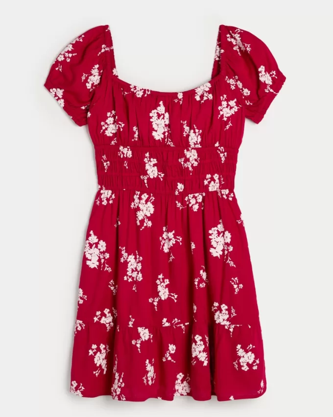 Channeled Waist Mini Dress,Channeled Waist Mini Dress