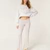 Cozy Knit Foldover Waist Sleep Pants,Cozy Knit Foldover Waist Sleep Pants