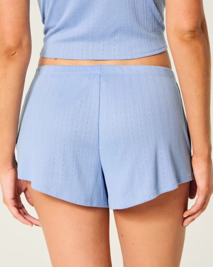 Cozy Pointelle Bow Shortie,Cozy Pointelle Bow Shortie