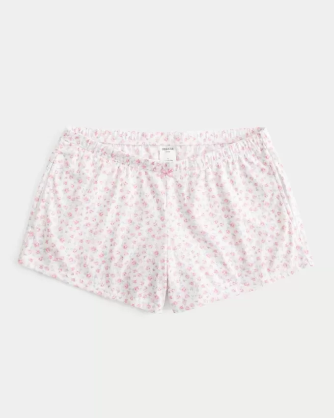 Cozy Pointelle Bow Shortie,Cozy Pointelle Bow Shortie