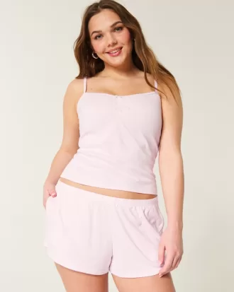 Cozy Pointelle Bow Shortie,Cozy Pointelle Bow Shortie