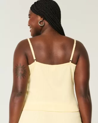 Cozy Pointelle Bow Tank,Cozy Pointelle Bow Tank