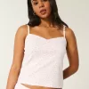 Cozy Pointelle Bow Tank,Cozy Pointelle Bow Tank