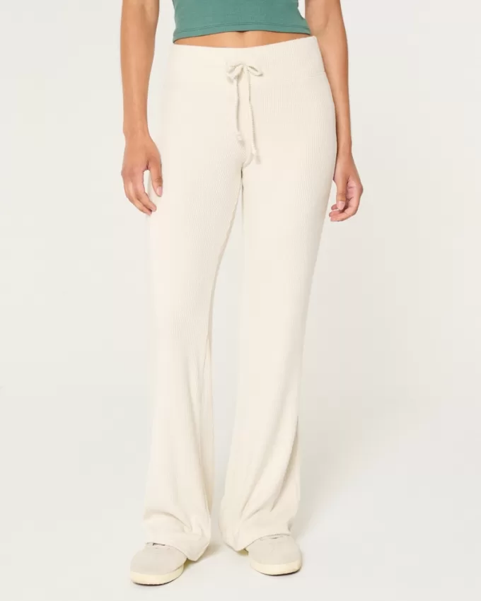 Cozy Ribbed Flare Pants,Cozy Ribbed Flare Pants