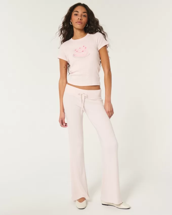 Cozy Ribbed Flare Pants,Cozy Ribbed Flare Pants