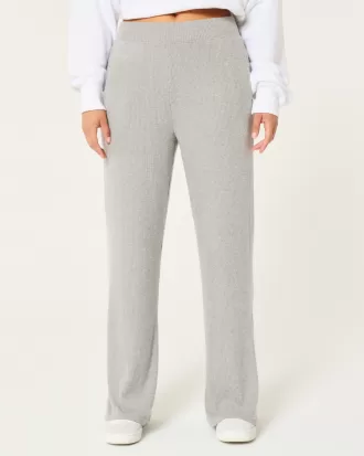 Cozy Ribbed Wide-Leg Pants,Cozy Ribbed Wide-Leg Pants
