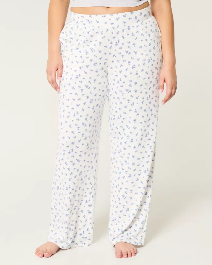 Cozy Wide-Leg Pajama Pants,Cozy Wide-Leg Pajama Pants