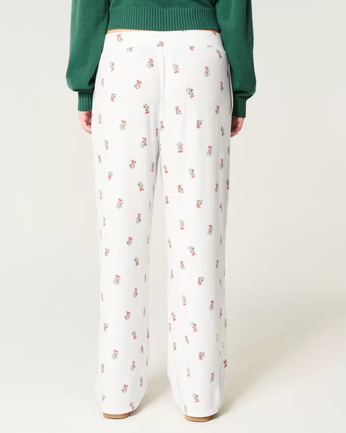 Cozy Wide-Leg Pajama Pants,Cozy Wide-Leg Pajama Pants