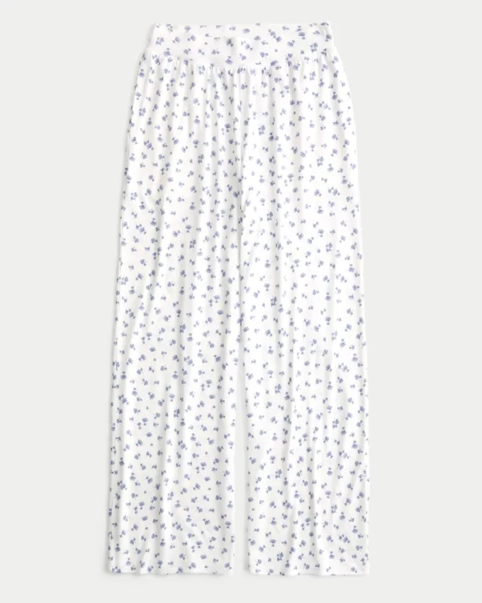 Cozy Wide-Leg Pajama Pants,Cozy Wide-Leg Pajama Pants