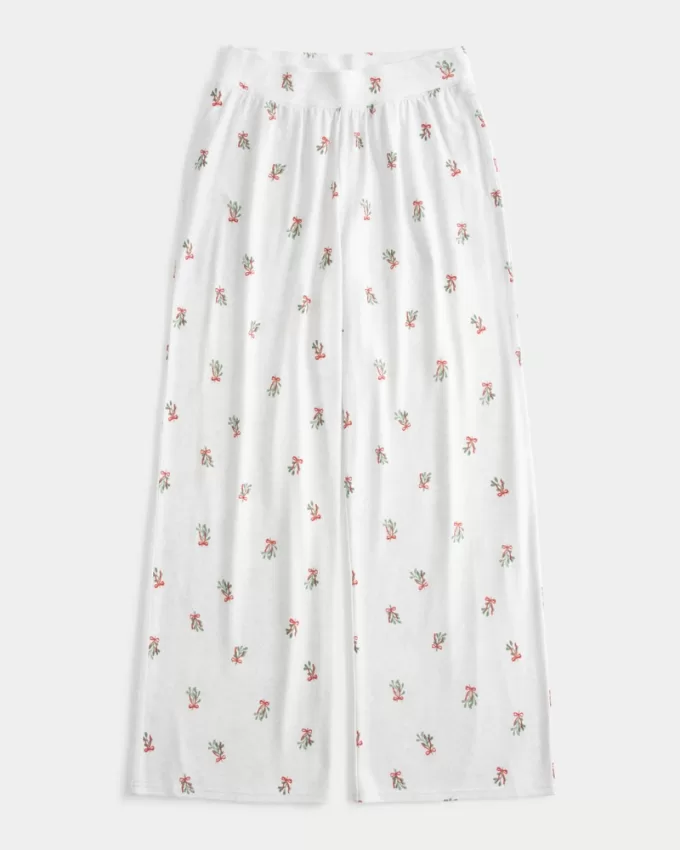 Cozy Wide-Leg Pajama Pants,Cozy Wide-Leg Pajama Pants