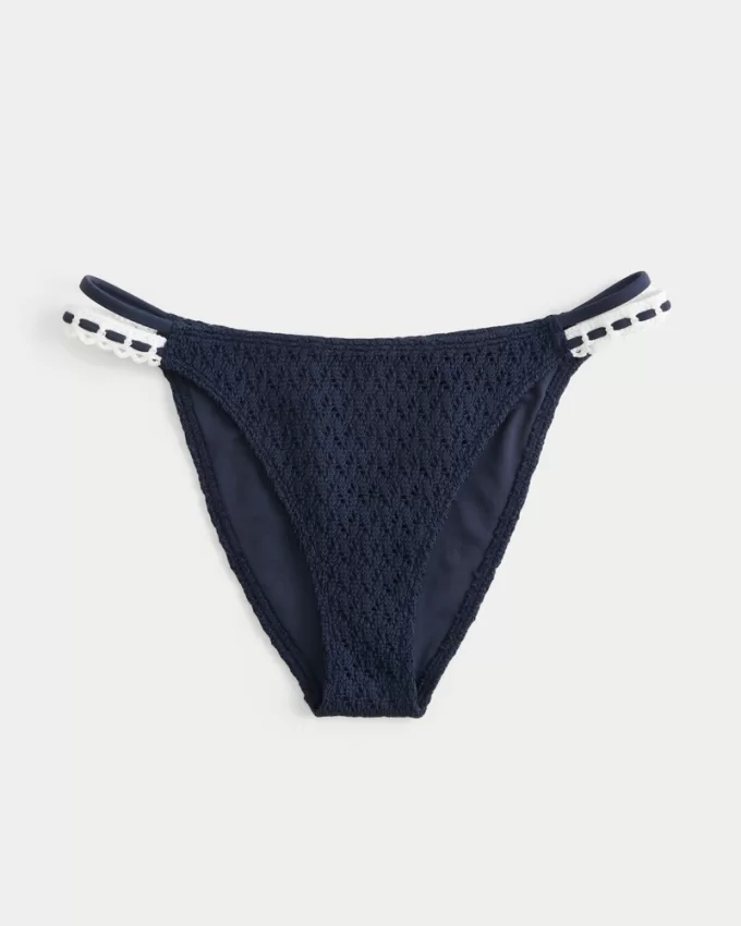Crochet-Style Cheeky Bikini Bottom,Crochet-Style Cheeky Bikini Bottom