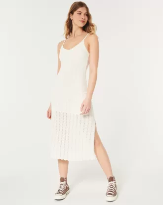 Crochet-Style Midi Dress,Crochet-Style Midi Dress