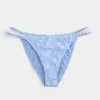 Crochet-Style Mixed High-Leg Cheeky Bikini Bottom,Crochet-Style Mixed High-Leg Cheeky Bikini Bottom