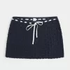 Crochet-Style Pull-On Cover Up Skirt,Crochet-Style Pull-On Cover Up Skirt