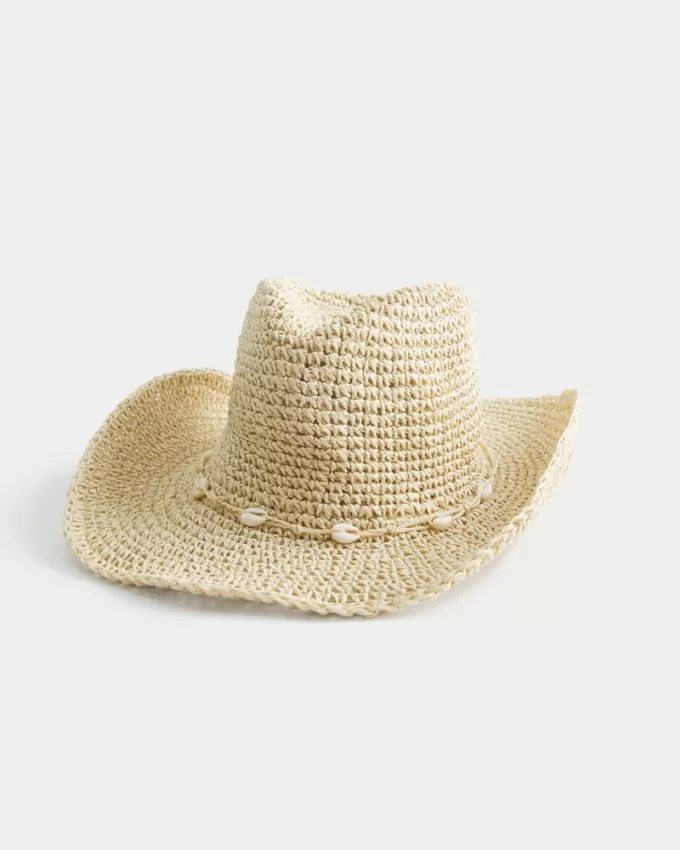 Crochet-Style Western Hat,Crochet-Style Western Hat