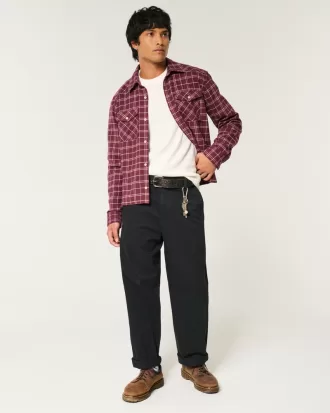 Crop Flannel Shirt,Crop Flannel Shirt