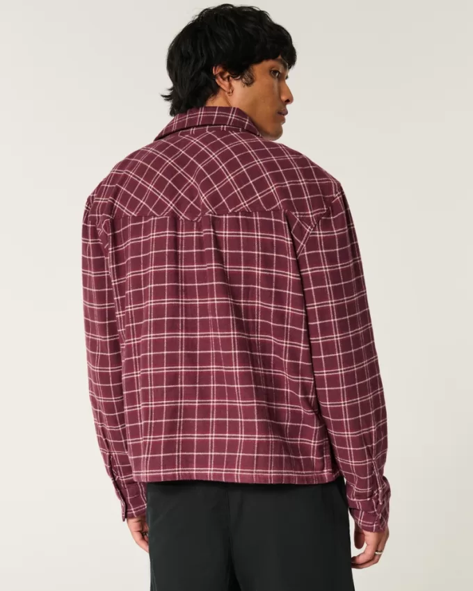 Crop Flannel Shirt,Crop Flannel Shirt