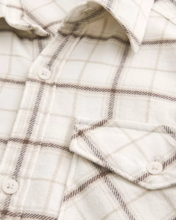 Crop Flannel Shirt,Crop Flannel Shirt