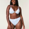 Curvy High-Leg High-Waist Ribbed Cheeky Bikini Bottom,Curvy High-Leg High-Waist Ribbed Cheeky Bikini Bottom