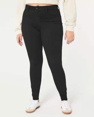 Curvy High-Rise Black Jean Leggings,Curvy High-Rise Black Jean Leggings