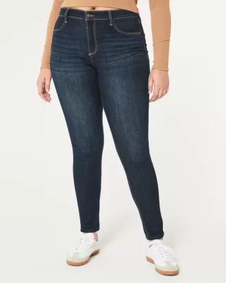 Curvy High-Rise Dark Wash Jean Leggings,Curvy High-Rise Dark Wash Jean Leggings