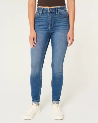 Curvy High-Rise Dark Wash Super Skinny Jeans,Curvy High-Rise Dark Wash Super Skinny Jeans