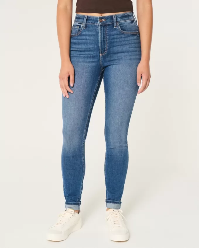 Curvy High-Rise Dark Wash Super Skinny Jeans,Curvy High-Rise Dark Wash Super Skinny Jeans