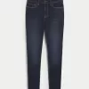 Curvy High-Rise Dark Wash Super Skinny Jeans,Curvy High-Rise Dark Wash Super Skinny Jeans