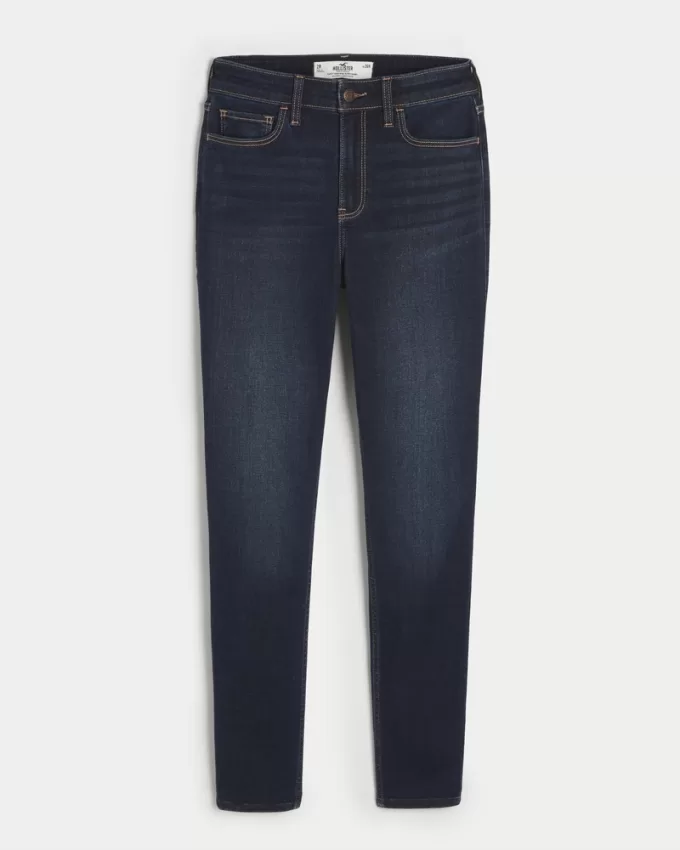 Curvy High-Rise Dark Wash Super Skinny Jeans,Curvy High-Rise Dark Wash Super Skinny Jeans