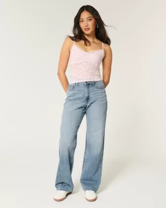 Curvy High-Rise Medium Wash Baggy Jeans,Curvy High-Rise Medium Wash Baggy Jeans