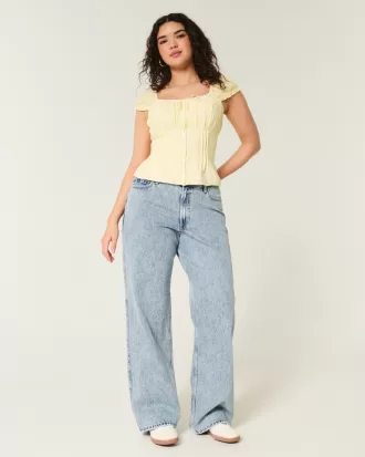 Curvy High-Rise Medium Wash Baggy Jeans,Curvy High-Rise Medium Wash Baggy Jeans