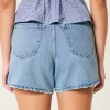 Curvy High-Rise Medium Wash Relaxed Denim Shorts 5″,Curvy High-Rise Medium Wash Relaxed Denim Shorts 5″