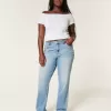 Curvy High-Rise Medium Wash Straight Jeans,Curvy High-Rise Medium Wash Straight Jeans