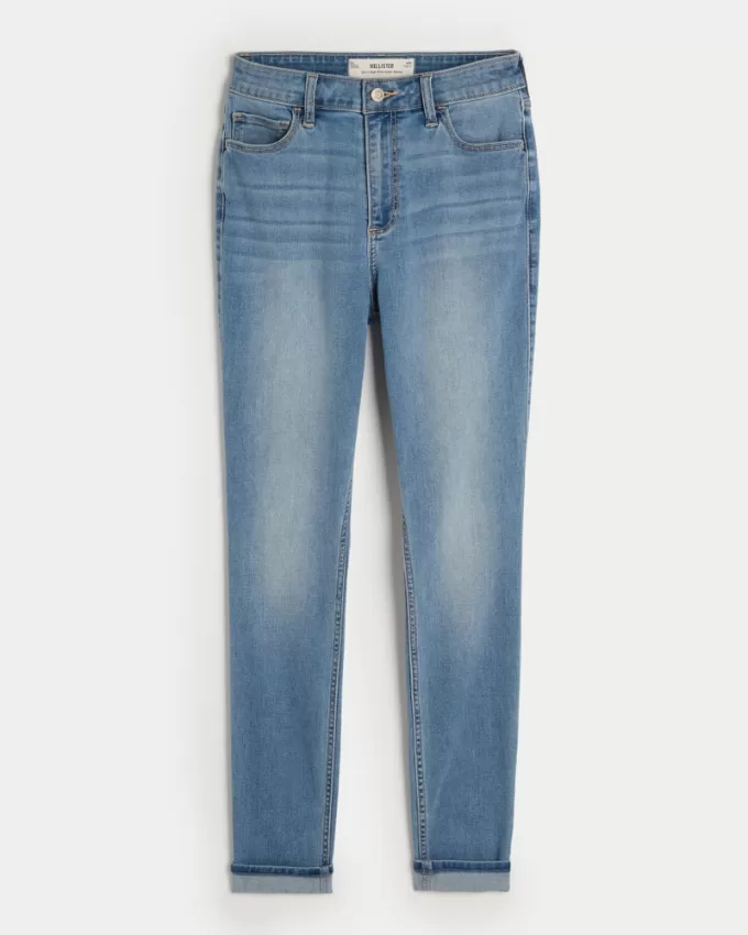 Curvy High-Rise Medium Wash Super Skinny Jeans,Curvy High-Rise Medium Wash Super Skinny Jeans