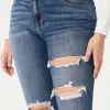 Curvy High-Rise Ripped Dark Wash Super Skinny Jeans,Curvy High-Rise Ripped Dark Wash Super Skinny Jeans
