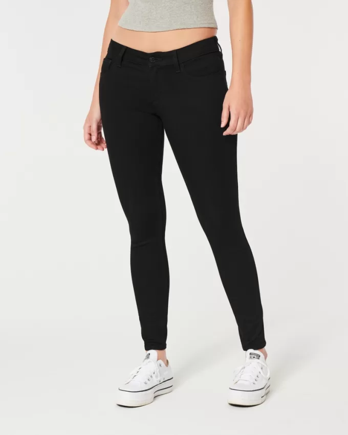 Curvy Low-Rise Black Super Skinny Jeans,Curvy Low-Rise Black Super Skinny Jeans