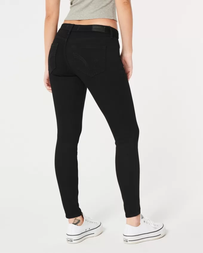 Curvy Low-Rise Black Super Skinny Jeans,Curvy Low-Rise Black Super Skinny Jeans
