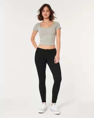 Curvy Low-Rise Black Super Skinny Jeans,Curvy Low-Rise Black Super Skinny Jeans