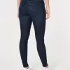 Curvy Low-Rise Dark Wash Super Skinny Jeans,Curvy Low-Rise Dark Wash Super Skinny Jeans