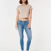 Curvy Low-Rise Medium Wash Super Skinny Jeans,Curvy Low-Rise Medium Wash Super Skinny Jeans